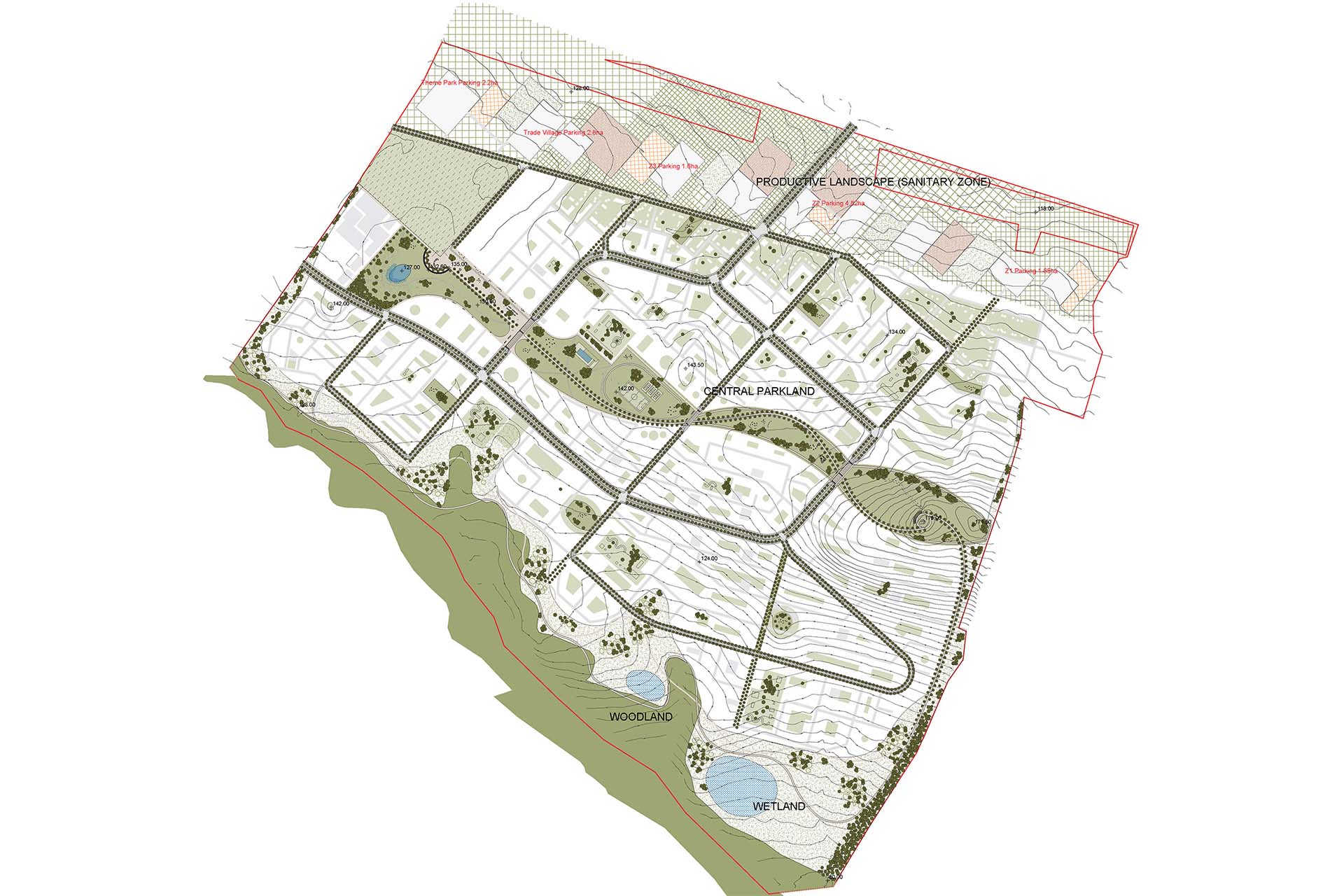 Djao-Rakitine Saratov Garden-city Masterplan