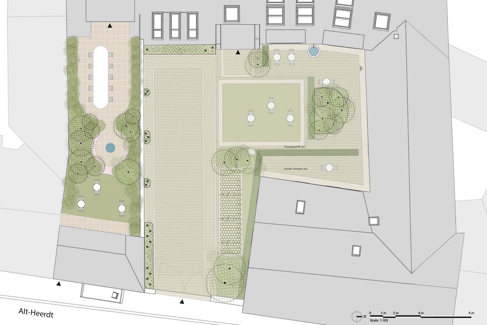 Djao-Rakitine Headquarter garden for estate developer
